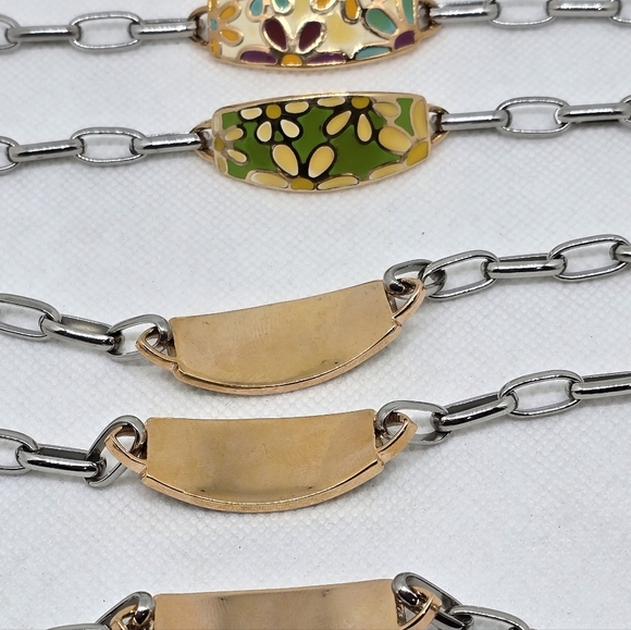 LOT OF 7 PIECES Floral Enamel Bracelet - Picture 11 of 11